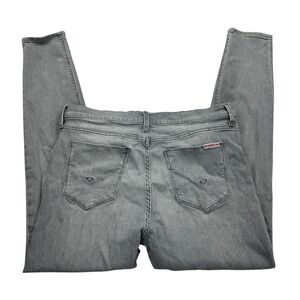 Hudson Jeans Womens 32 Gray Natalie Midrise Super Skinny Ankle Denim Stretch